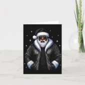 African American Christmas Xmas Afro Santa Claus  Karte (Vorderseite)