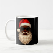 African American Cool Santa Claus Christmas Pajama Kaffeetasse (Links)