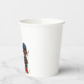 African American Dad and Son Fishing Pappbecher (Links)