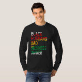 African American Dad Black Owned Business Black Hi T-Shirt (Vorne ganz)