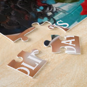 African American Diva Christmas Holly Illustration Puzzle (Seite)