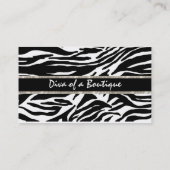 African+American Diva Style & Fashion Visitenkarte (Rückseite)