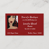 African+American Diva Style & Fashion Visitenkarte (Vorderseite)