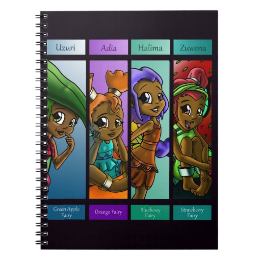 African American Fairies Notizblock (Vorderseite)