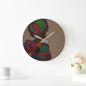 African American Fairy Wall Clock Große Wanduhr (Zuhause)