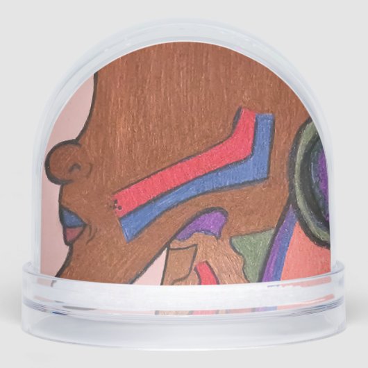 African-American Futuristic  Schneekugeln (Vorderseite)