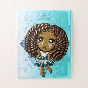 African American Girl 11" x 14", 30 Puzzle Piece