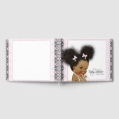 African American Girl Baby Showbook Gästebuch (Voll)