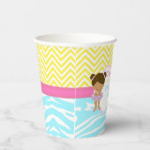 African American Girl Pool Party Bash Party Pappbecher (Rechts)