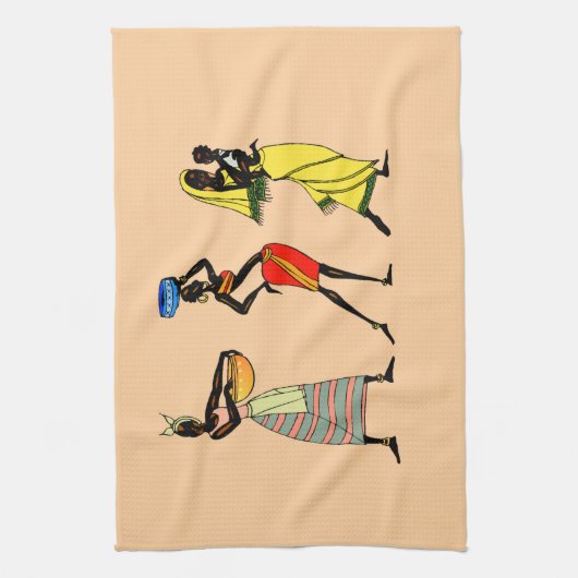 African American Happy Mother's Day Geschirrtuch (Vertikal)