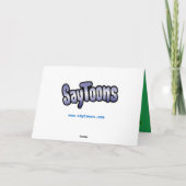 African American Hipster Santa Holiday Card Feiertagskarte (Rückseite)