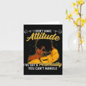 African American Melanin Queen Black Girl Magic Af Karte (Gelbe Blume)