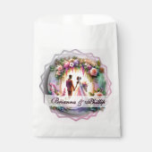 African-American Moonlight Wedding Favor Bags Geschenktütchen (Vorderseite)