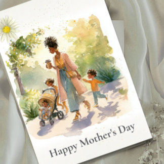 African American Mother's Day Card Karte