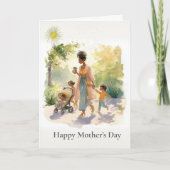 African American Mother's Day Card Karte (Vorderseite)
