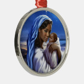 African American Nativity Art Weihnachtsschmuck (Rechts)