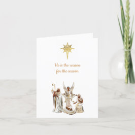 African American Nativity Scene Christmas Card Feiertagskarte