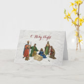African American Nativity Scene Christmas Card Karte (Gelbe Blume)