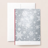 African American Nativity Scene Christmas Real Folienkarte (Rückseite mit Umschlag)