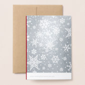 African American Nativity Scene Christmas Real Folienkarte (Rückseite mit Umschlag)