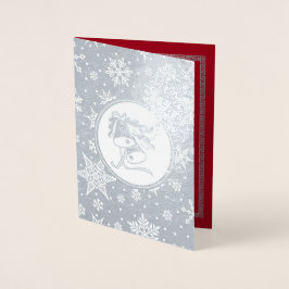 African American Nativity Scene Christmas Real Folienkarte