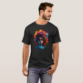 African American  Natural Black Hair Beauty T-Shirt (Vorne ganz)
