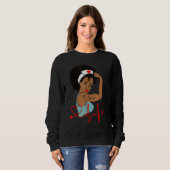 African American Nurse Black History Month Pride B Sweatshirt (Vorne ganz)