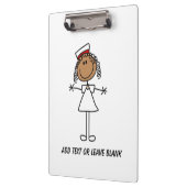 African American Nurse Clipboard Klemmbrett (Links)