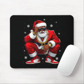 African American Santa Christmas Black Xmas Women  Mousepad (Mit Mouse)