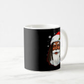 African American Santa Christmas Cool Black X-mas  Kaffeetasse (VorderseiteRechts)