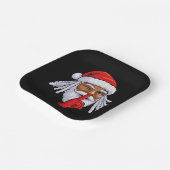 African American Santa Claus Christmas Party Decor Pappteller (Gewinkelt)