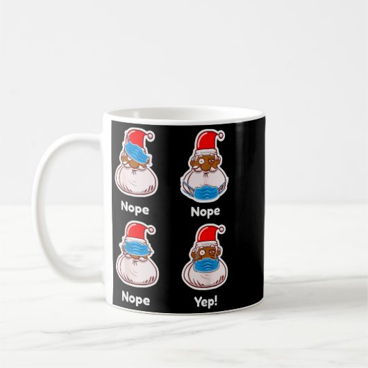 African American Santa Claus Matching Christmas Pa Kaffeetasse (Links)