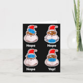 African American Santa Claus Matching Christmas Pa Karte (Vorderseite)
