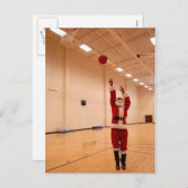 African American Santa Claus Postcard Feiertagspostkarte (Vorne/Hinten)