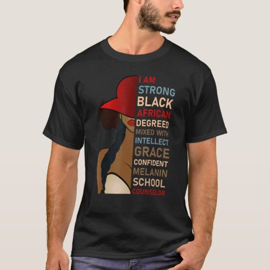 African American School Counselor Appreciation T-Shirt (Vorderseite)