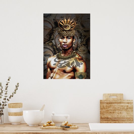 African American Tribal Prince Poster (Küche)