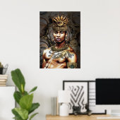 African American Tribal Prince Poster (Heimbüro)