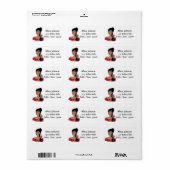 "African American Wine Diva" Adressaufkleber (Vorne)