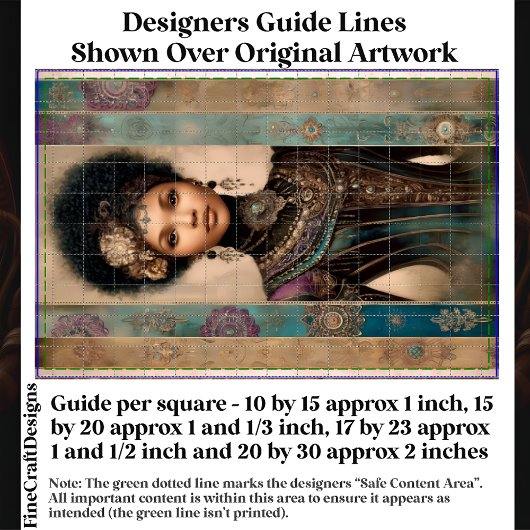 African American Woman, Baroque DY2L Decoupage Seidenpapier