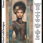 African American Woman, Baroque DY2L Decoupage Seidenpapier