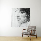 african american woman. beauty fashion illustratio wandteppich (Beispiel)