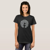 African American Woman Empowerment Black Girl Afro T-Shirt (Vorne ganz)