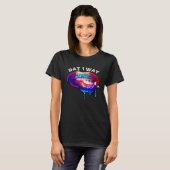 African American Woman Lip Biting Dat 1 Way T-Shirt (Vorne ganz)