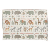 African Animal Parade Tribal Style ID1262 Kissenbezug (Vorderseite)