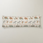 African Animal Parade Tribal Style ID1262 Seitenschläferkissen (Rückseite)