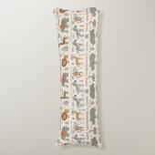 African Animal Parade Tribal Style ID1262 Seitenschläferkissen (Vorderseite Vertikal)