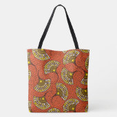 African Ankara Fan Pattern Tasche (Rückseite)