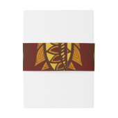 African Ankara Maroon Floral Bly Band (Rückseitenbeispiel)