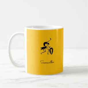 African Art, Colorful, Phantastisch Silhouette Dan Kaffeetasse