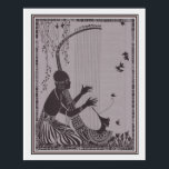 African Art Deco Print 16x20 ca. 1927 Poster<br><div class="desc">Die Art Deco Print eines afrikanischen Harp Players in einem Garden-Ambiente ist hübsch und einzigartig.</div>
